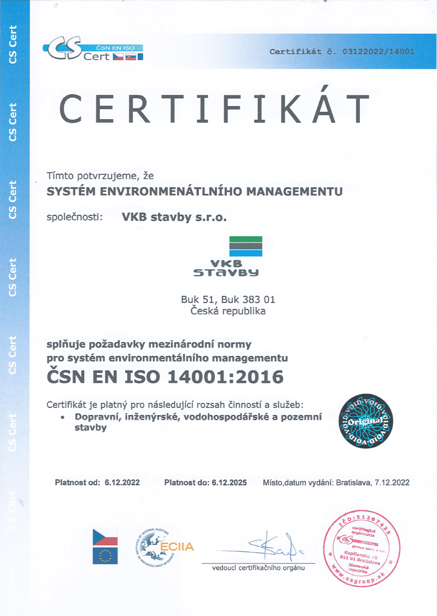 ČSN EN ISO 14001:2016 Systém environmentálního managementu